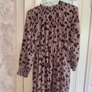 Purple fancy leopard dress